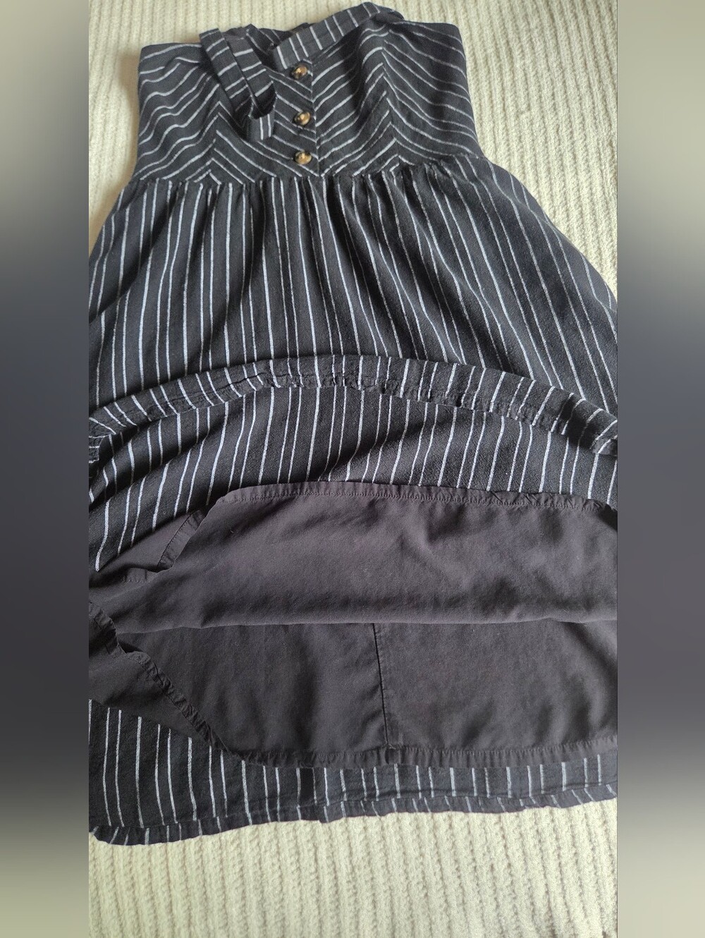 Reitmans Linen Blend Striped Fit & Flare Sundress M - Picture 13 of 13